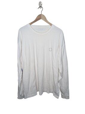 John Elliott White Cotton Long Sleeve Butterfly T-Shirt Size 5 (XXL)